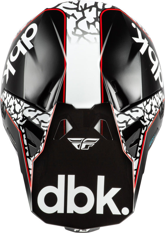 FLY RACING Formula CP Special Edition DBK Helm - Zwart/Wit/Rood