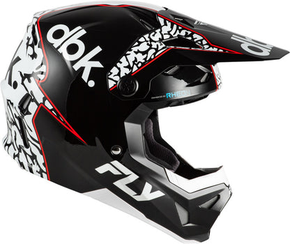 FLY RACING Formula CP Special Edition DBK Helm - Zwart/Wit/Rood