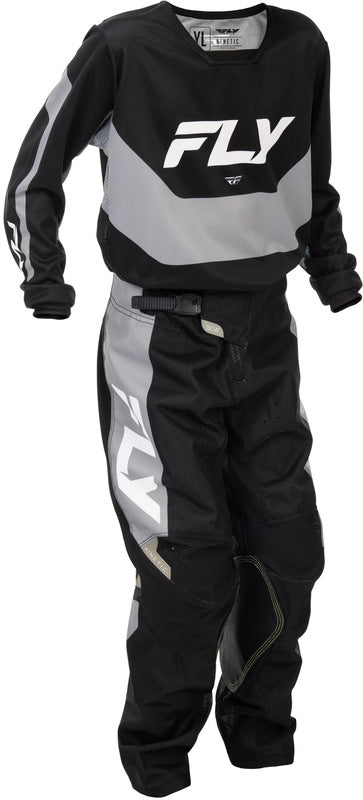 FLY RACING Kinetic Youth Kindermaat Jersey - Zwart/Grijs