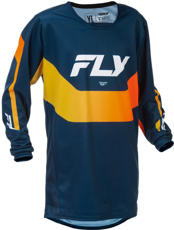 FLY RACING Kinetic Youth Kindermaat Jersey - Zwart/Grijs