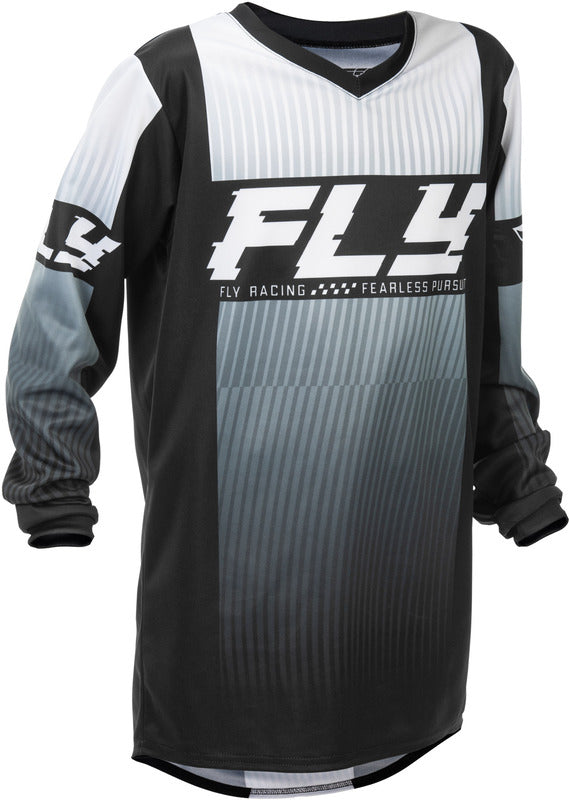 FLY RACING F-16 Youth Kindermaat Jersey - Zwart/Wit