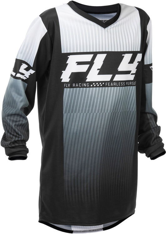 FLY RACING F-16 Youth Kindermaat Jersey - Zwart/Wit