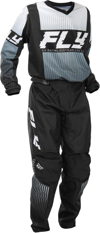 FLY RACING F-16 Youth Kindermaat Jersey - Zwart/Wit
