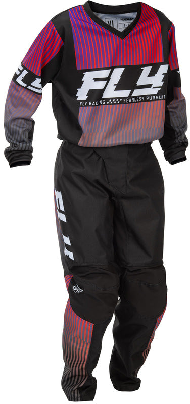 FLY RACING F-16 Youth Kindermaat broek - Zwart/Wit