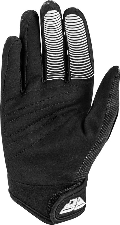 FLY RACING F-16 Youth Kindermaat handschoenen - Zwart/Wit