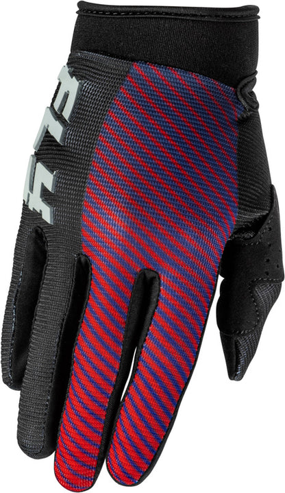 FLY RACING F-16 Youth Kindermaat handschoenen - Zwart/Wit