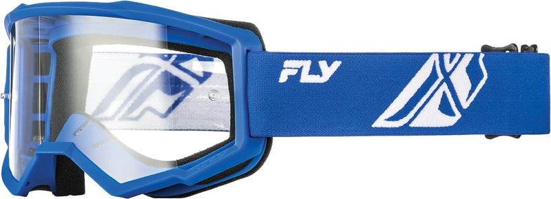 FLY RACING Focus Crossbril Zwart/Wit met heldere Lens