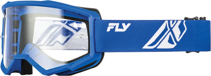 FLY RACING Focus Crossbril Zwart/Wit met heldere Lens