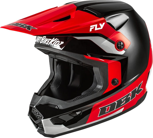FLY RACING Kinetic Special Edition DBK Helm - Zwart/Rood/Grijs
