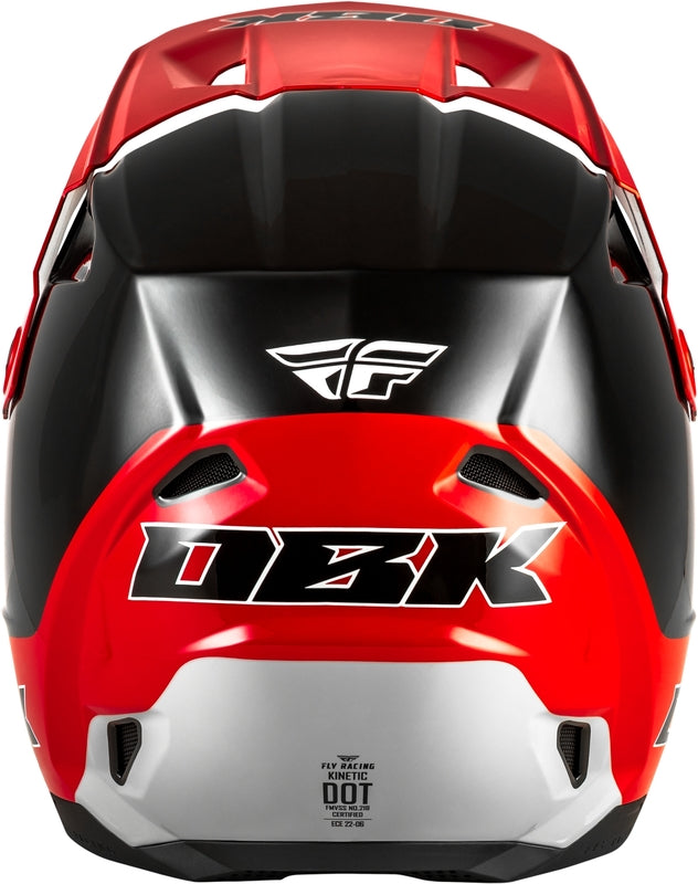 FLY RACING Kinetic Special Edition DBK Helm - Zwart/Rood/Grijs