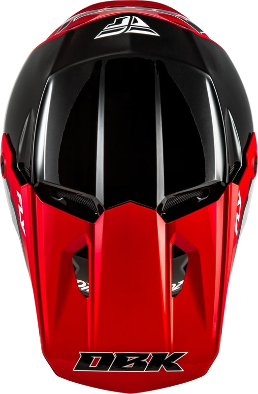 FLY RACING Kinetic Special Edition DBK Helm - Zwart/Rood/Grijs