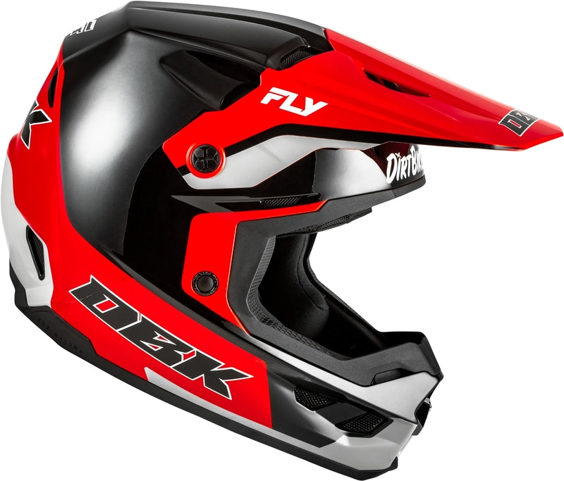 FLY RACING Kinetic Special Edition DBK Helm - Zwart/Rood/Grijs