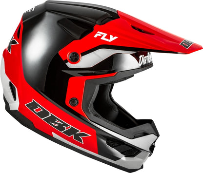FLY RACING Kinetic Special Edition DBK Helm - Zwart/Rood/Grijs