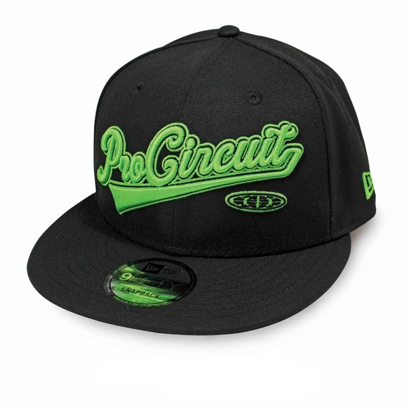 PRO CIRCUIT Snapback Pet - Zwart/Neon groen