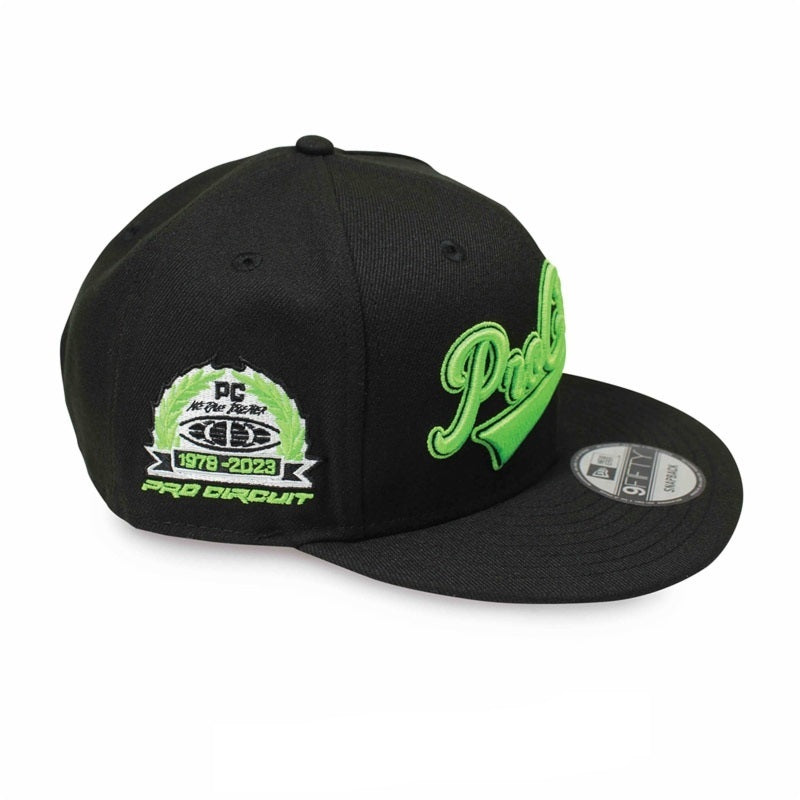 PRO CIRCUIT Snapback Pet - Zwart/Neon groen