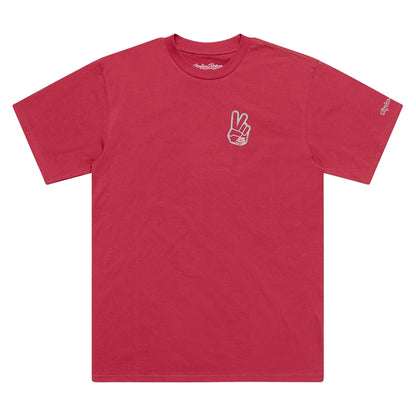 TROY LEE DESIGNS Peace Out T-Shirt - Fuchsia