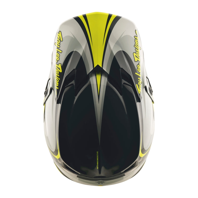 TROY LEE DESIGNS GP Pro Crossover Helm - Grijs/Geel