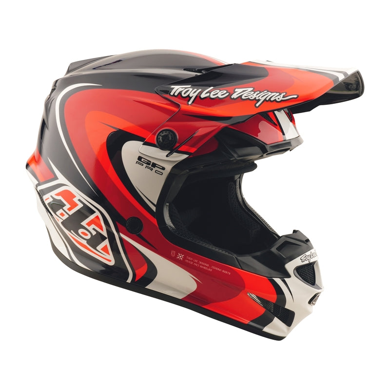 TROY LEE DESIGNS GP Pro Crossover Helm - Grijs/Geel