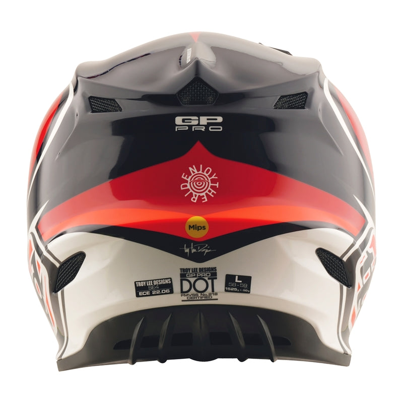 TROY LEE DESIGNS GP Pro Crossover Helm - Grijs/Geel