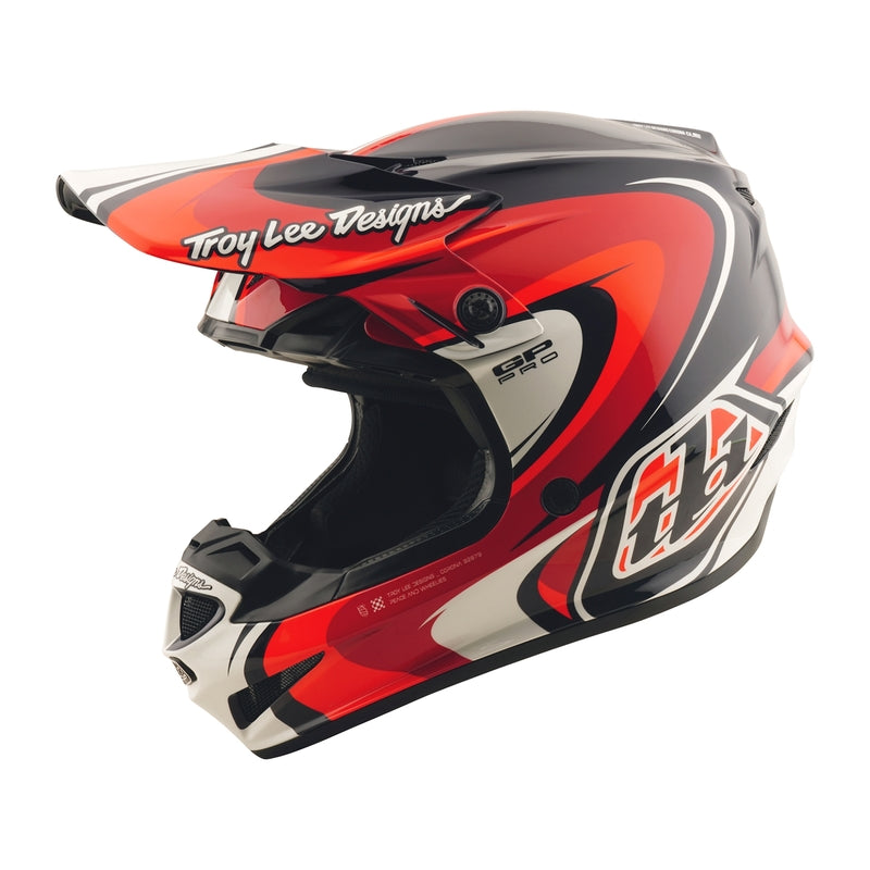 TROY LEE DESIGNS GP Pro Crossover Helm - Grijs/Geel