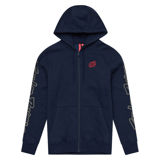 TROY LEE DESIGNS Zip Up Branded Hoodie - Navy