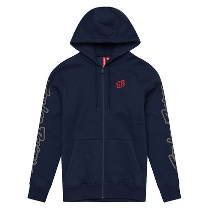 TROY LEE DESIGNS Zip Up Branded Hoodie - Navy