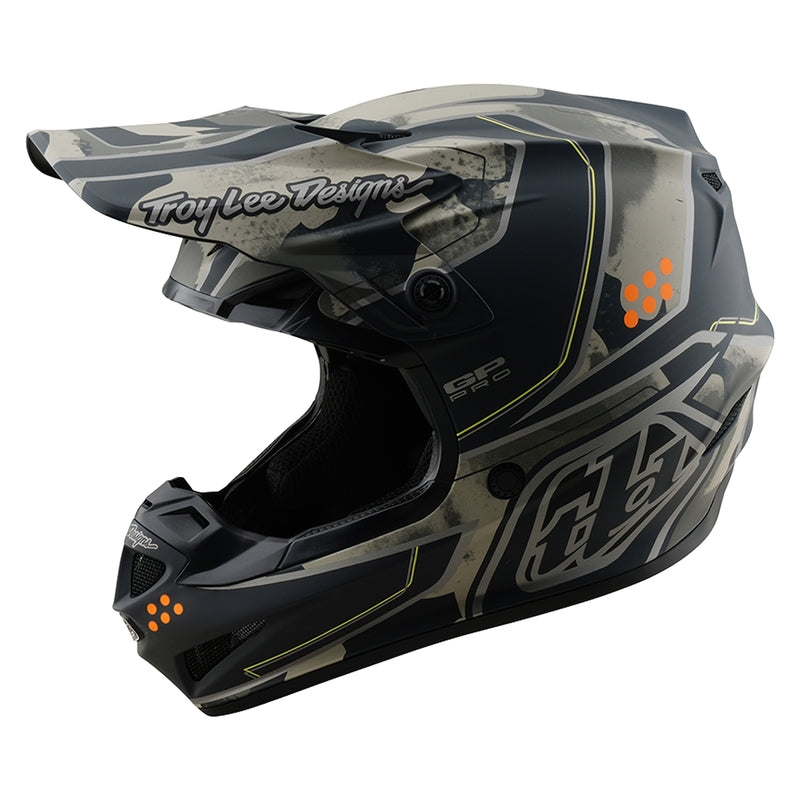 TROY LEE DESIGNS GP Pro Trooper Helm - Zwart/Caper