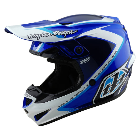 TROY LEE DESIGNS GP Shutter Helm - Blauw/Wit