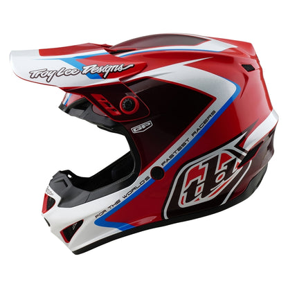 TROY LEE DESIGNS GP Shutter Helm - Blauw/Wit