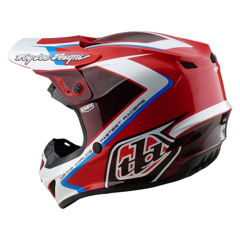 TROY LEE DESIGNS GP Shutter Helm - Blauw/Wit