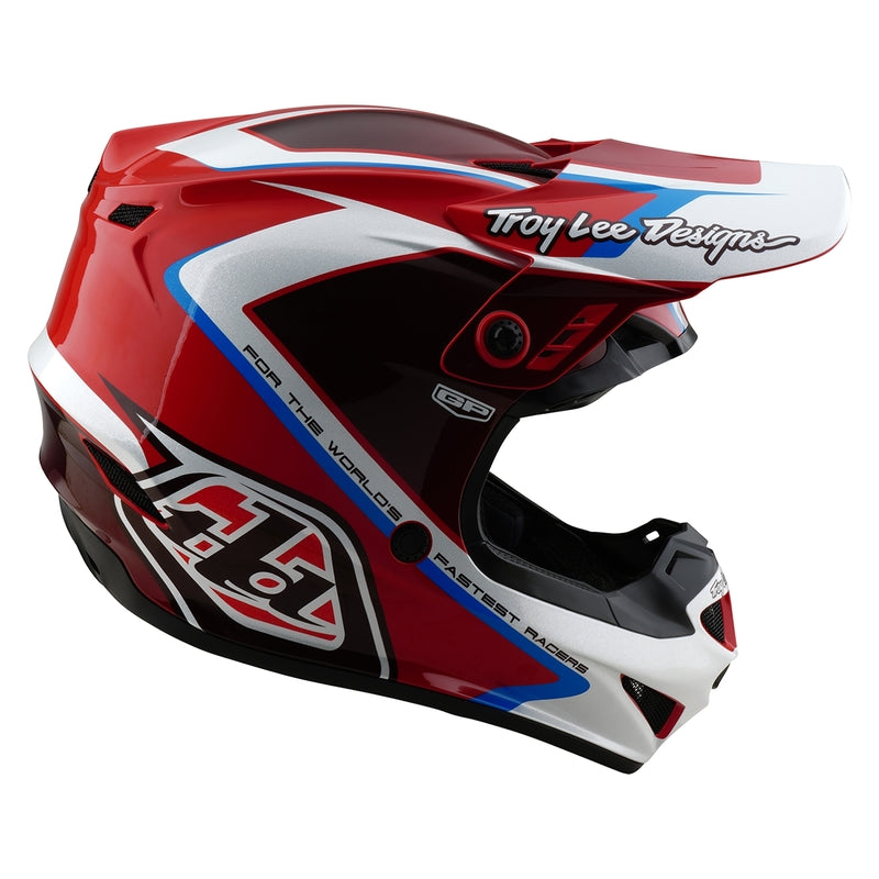 TROY LEE DESIGNS GP Shutter Helm - Blauw/Wit