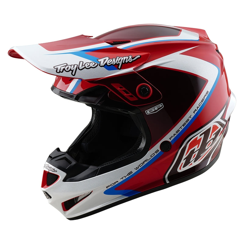 TROY LEE DESIGNS GP Shutter Helm - Blauw/Wit