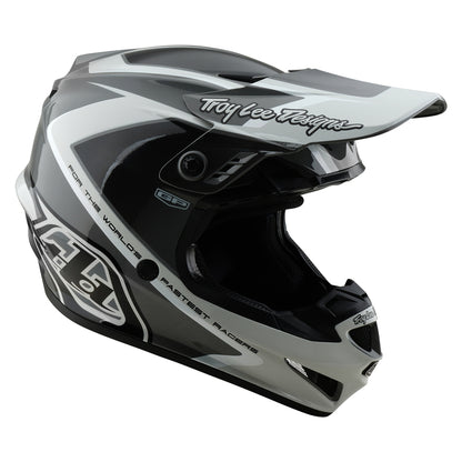 TROY LEE DESIGNS GP Shutter Helm - Blauw/Wit