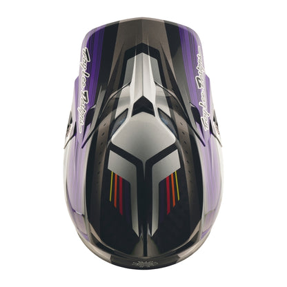 TROY LEE DESIGNS SE5 Carbon Stripes Helm - Zwart/Paars