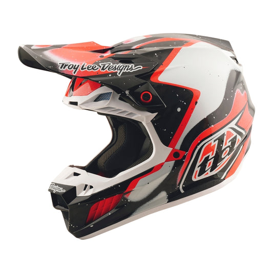 TROY LEE DESIGNS SE5 Carbon Membrane Helmet - Zwart/Rood
