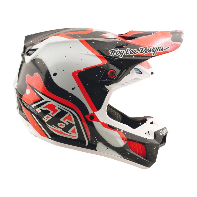 TROY LEE DESIGNS SE5 Carbon Membrane Helmet - Zwart/Rood