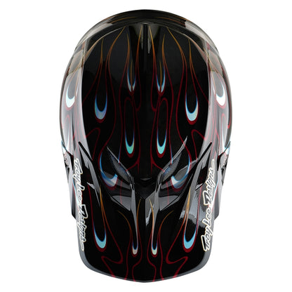 TROY LEE DESIGNS SE5 Carbon Torched Helm - Zwart/Rood