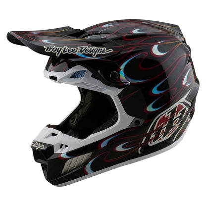 TROY LEE DESIGNS SE5 Carbon Torched Helm - Zwart/Rood