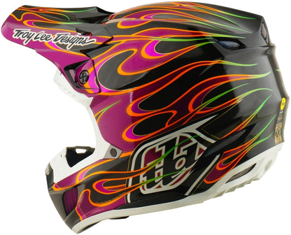 TROY LEE DESIGNS SE5 Carbon Torched Helm - Zwart/Rood