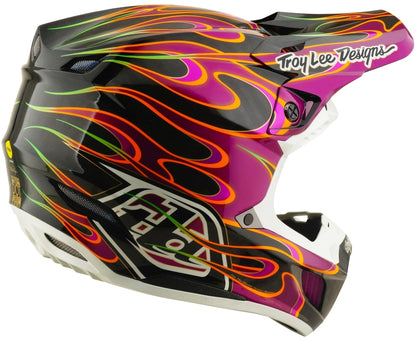 TROY LEE DESIGNS SE5 Carbon Torched Helm - Zwart/Rood