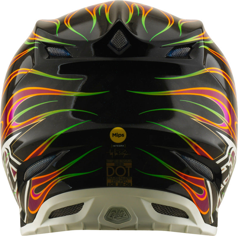 TROY LEE DESIGNS SE5 Carbon Torched Helm - Zwart/Rood