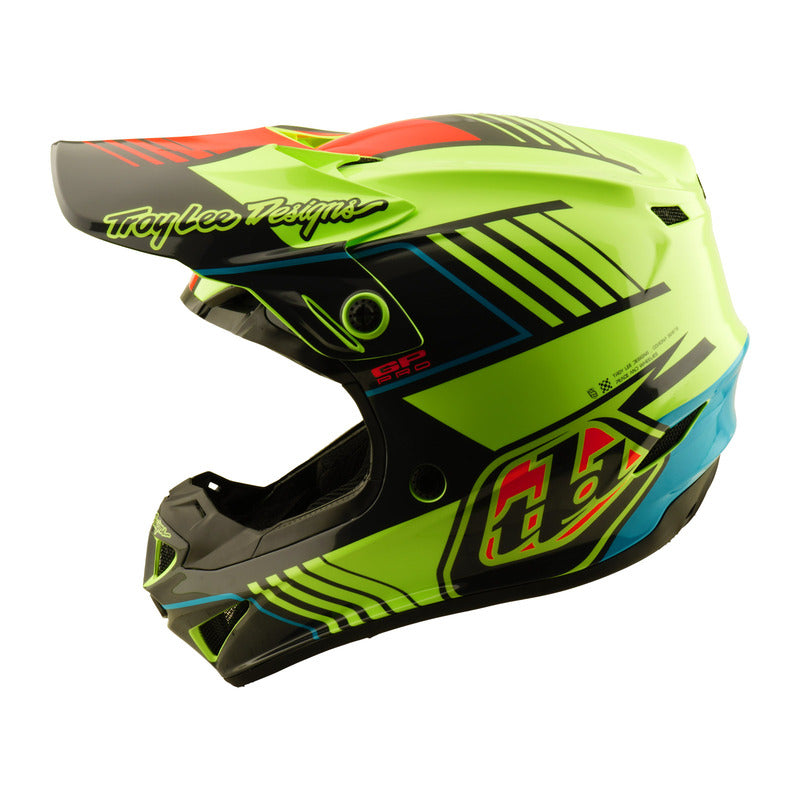 TROY LEE DESIGNS GP Pro Segment Kindermaat helm - Geel