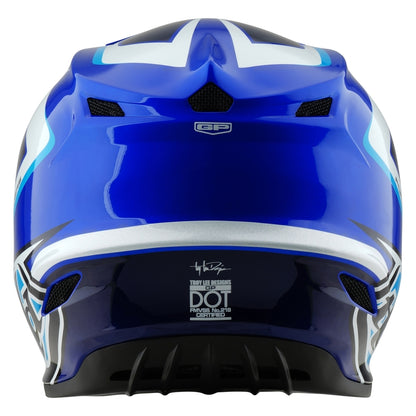 TROY LEE DESIGNS GP Shutter Kindermaat helm - Blauw/Wit