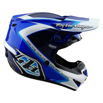 TROY LEE DESIGNS GP Shutter Kindermaat helm - Blauw/Wit