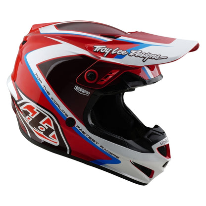 TROY LEE DESIGNS GP Shutter Kindermaat helm - Blauw/Wit