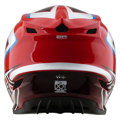 TROY LEE DESIGNS GP Shutter Kindermaat helm - Blauw/Wit