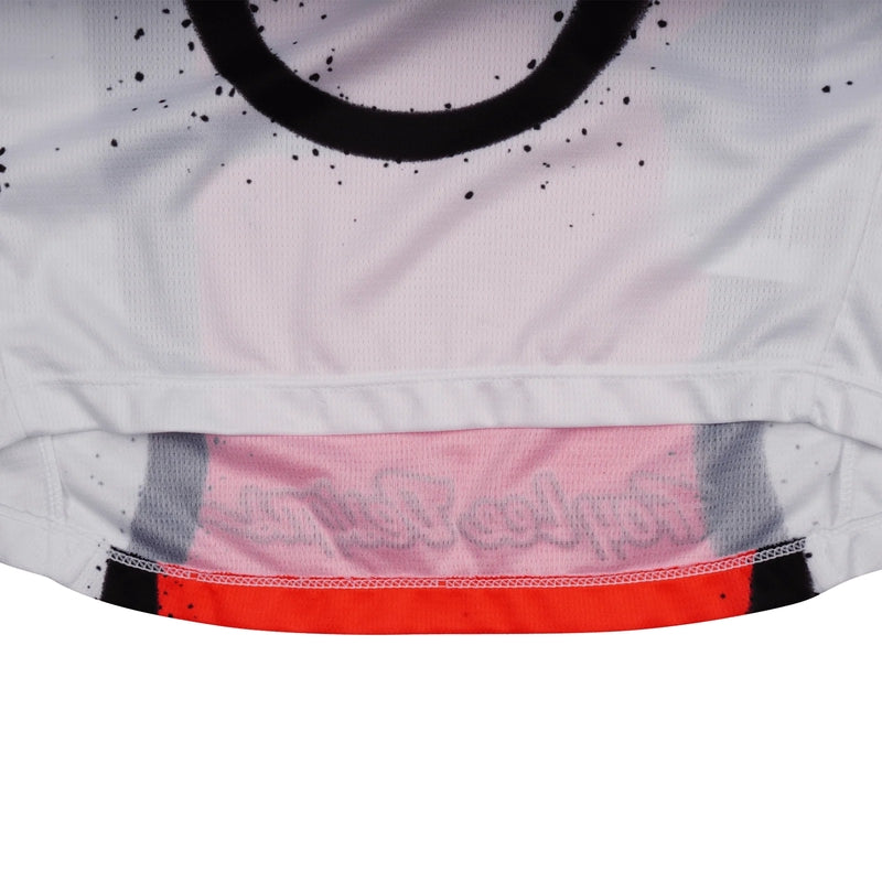 TROY LEE DESIGNS GP Pro Membrane Kindermaat jersey - Wit/Neon rood