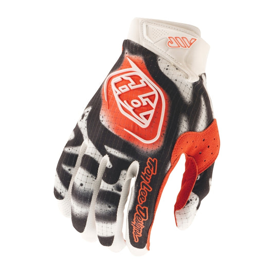 TROY LEE DESIGNS Air Kindermaat motorhandschoenen - Membrane White/Neon rood