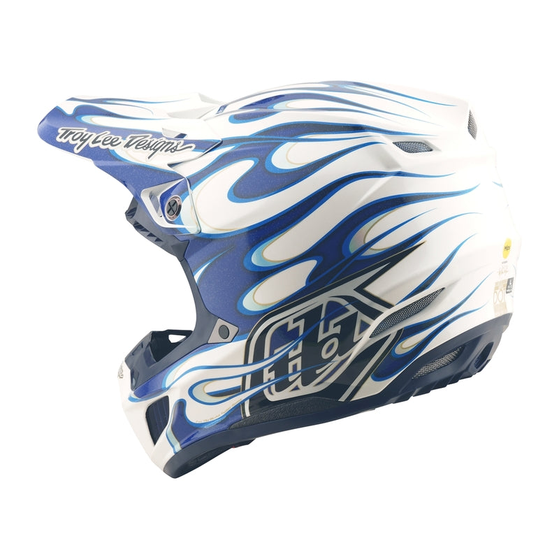 TROY LEE DESIGNS SE5 Composite Torched Helm - Blauw