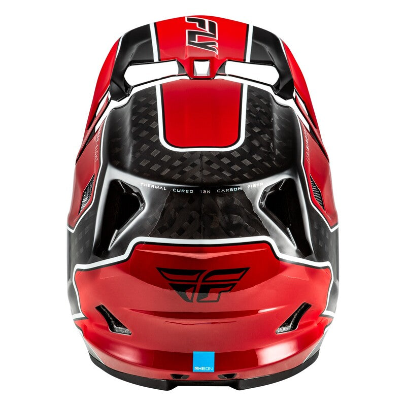 FLY RACING Werx-R Carbon Flow Fietshelm - Zwart/Grijs